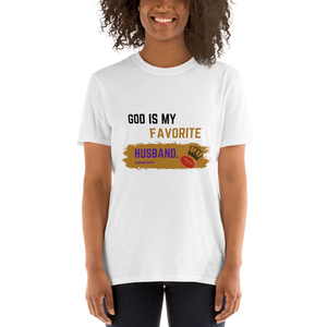 Open image in slideshow, GOD IS MY FAVORITE HUSBAND T-Shirt (WHITE)
