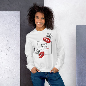 Open image in slideshow, SOS BEST WIVES Sweatshirt (WHITE)
