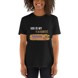 Open image in slideshow, GOD IS MY FAVORITE HUSBAND T-Shirt (BLACK)

