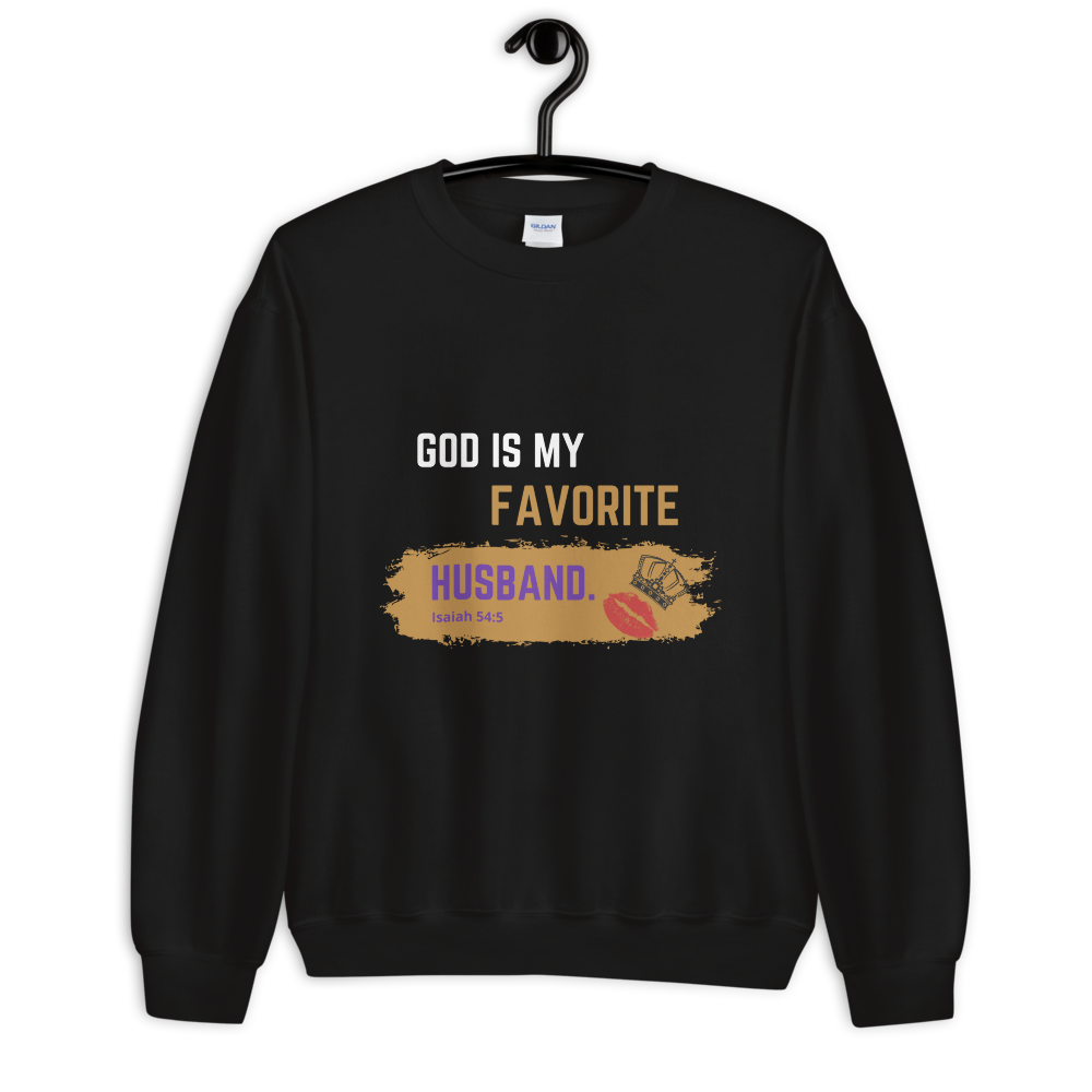 GOD IS MY FAVORITE HUSBAND Sweatshirt (BLACK)