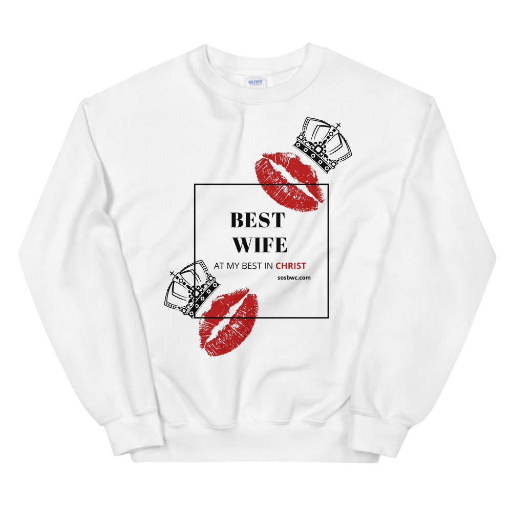 SOS BEST WIVES Sweatshirt (WHITE)