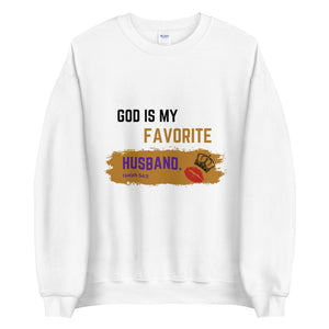 GOD IS MY FAVORITE HUSBAND Sweatshirt (WHITE)